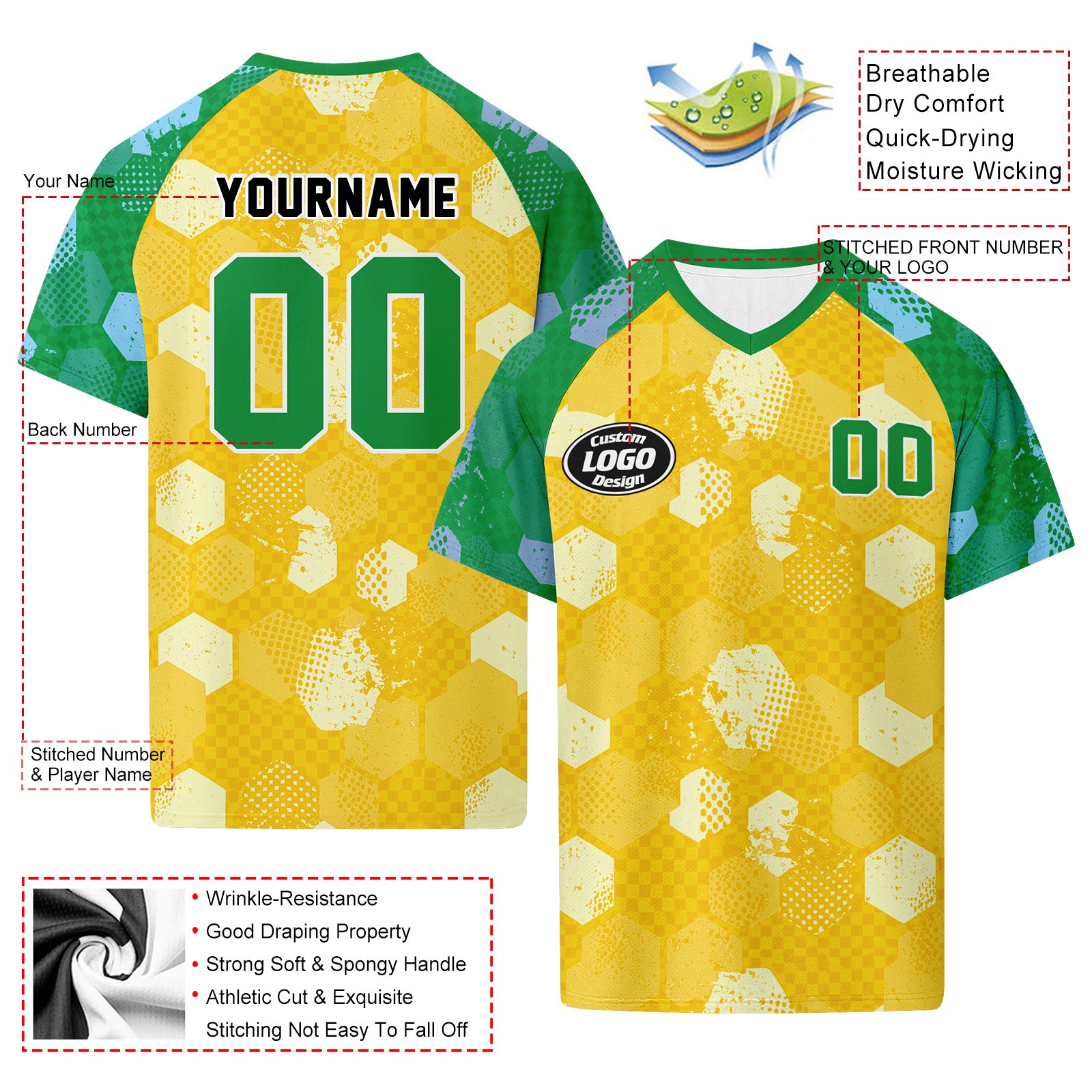 Custom Brazil 2026 World Cup Football Shirt Customized Soccer Jersey for Fans Add Your Name & Number FZ190-F027083-3