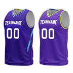 Custom Purple White Utah City Edition Personalized Reversible Basketball Set Sports Basketball Jersey BBJ01R-D0610-29