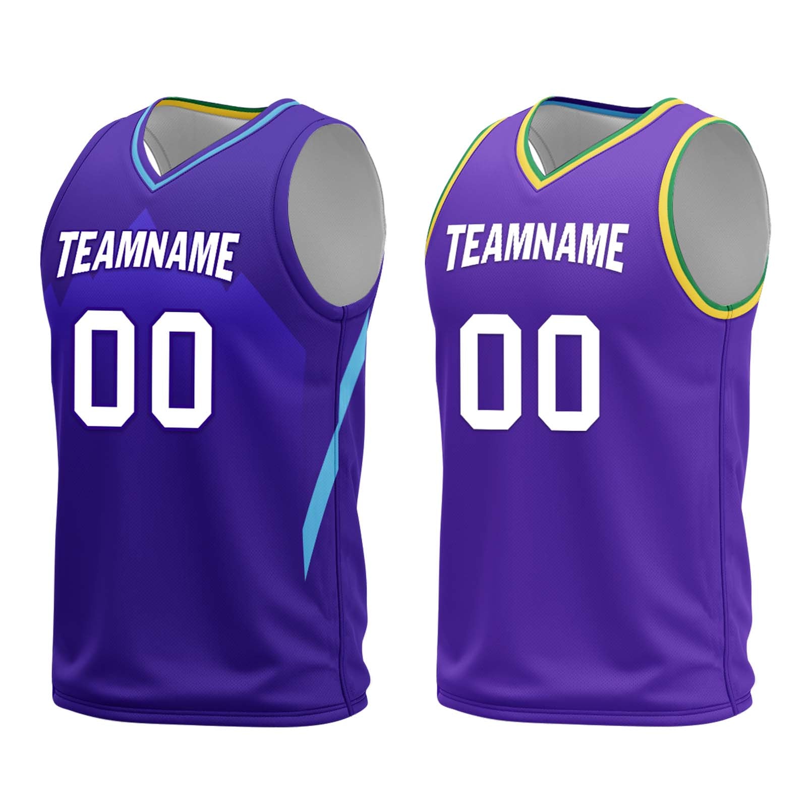 Custom Purple White Utah City Edition Personalized Reversible Basketball Set Sports Basketball Jersey BBJ01R-D0610-29