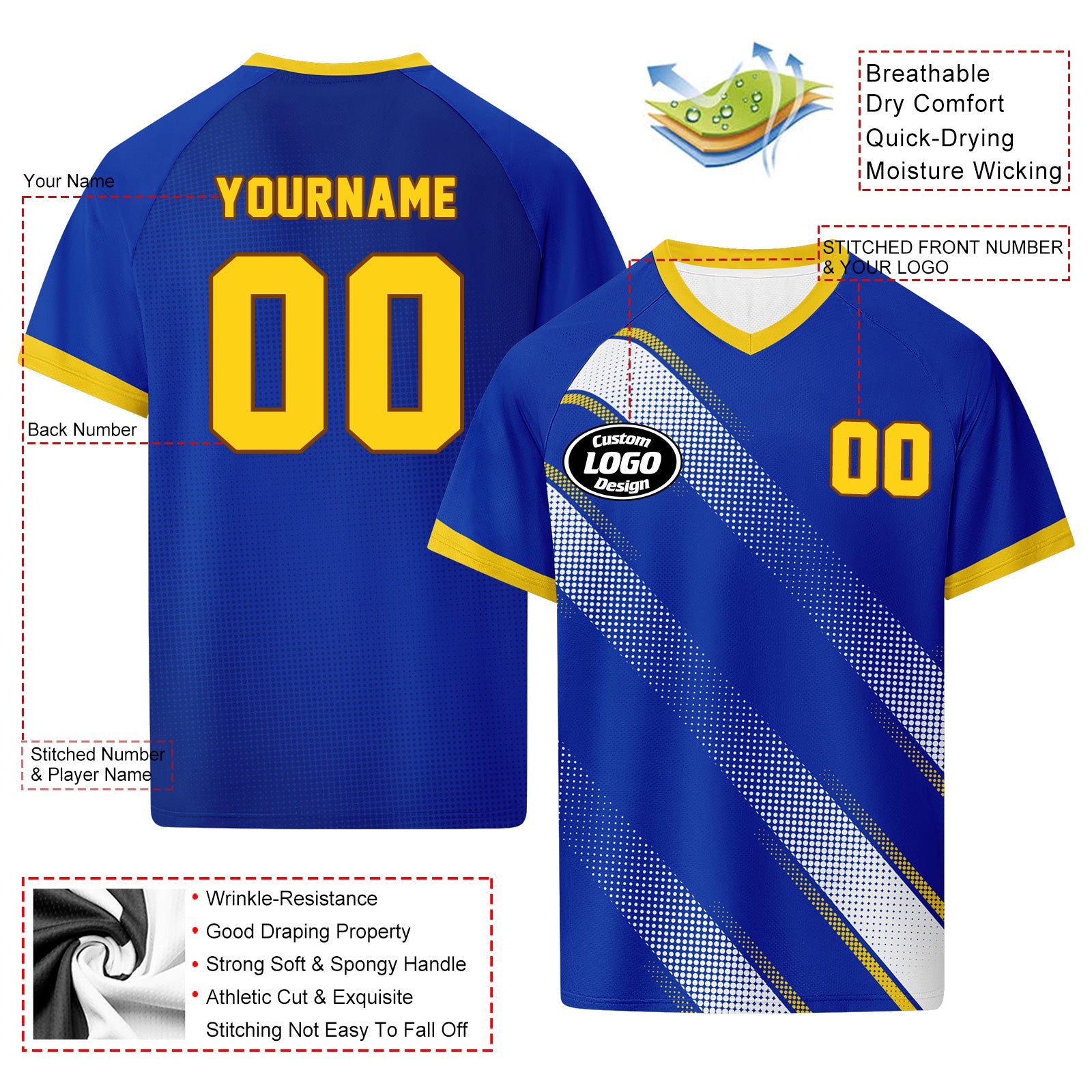 Custom Uruguay 2026 World Cup Football Shirt Customized Soccer Jersey for Fans Add Your Name & Number FZ190-F009126-4