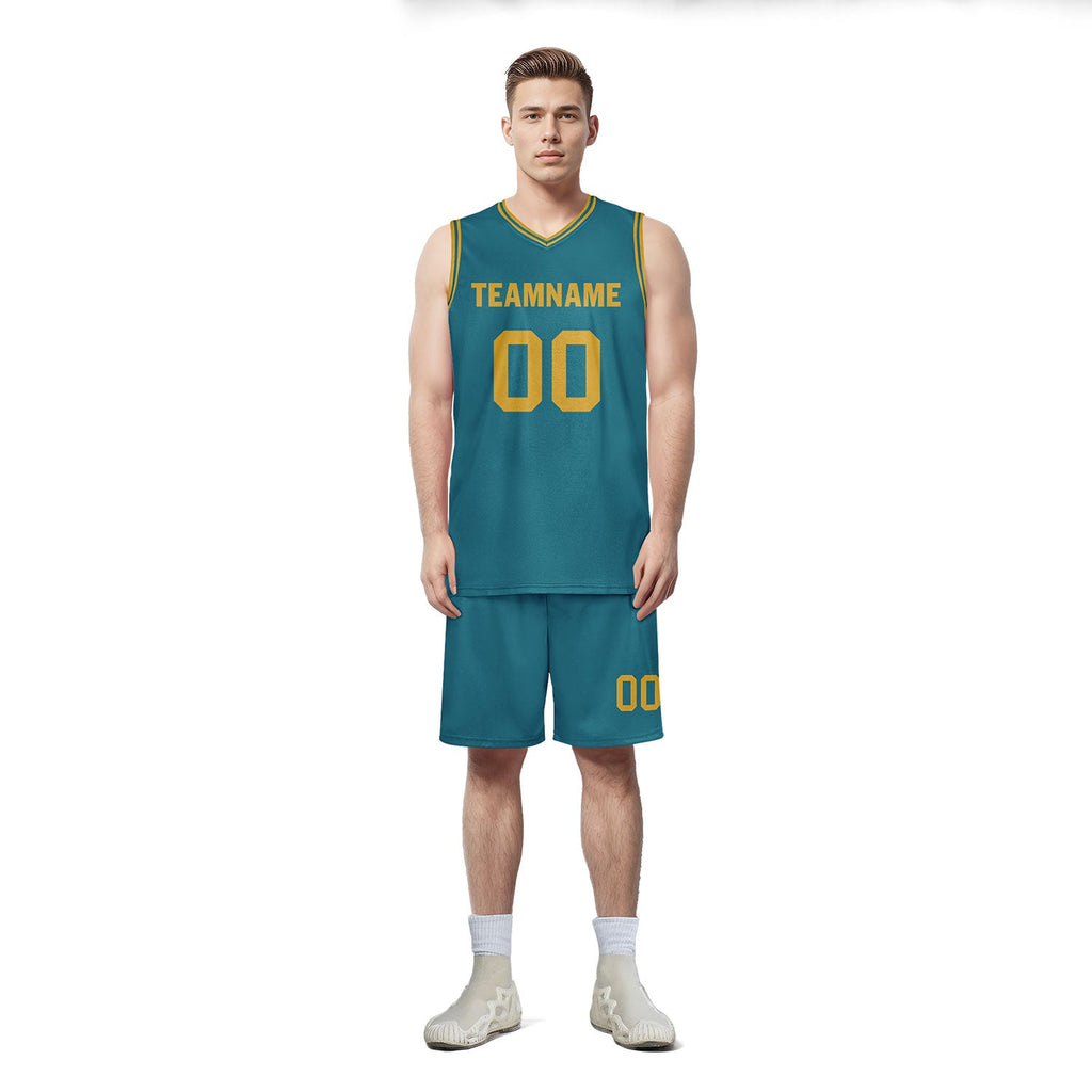 Custom Green Classic Style Sports Uniform Basketball Jersey BBJ01-D020105-13