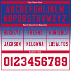 Custom Blue Red New York Personalized Authentic Football Jersey FBJ02-D023033-4