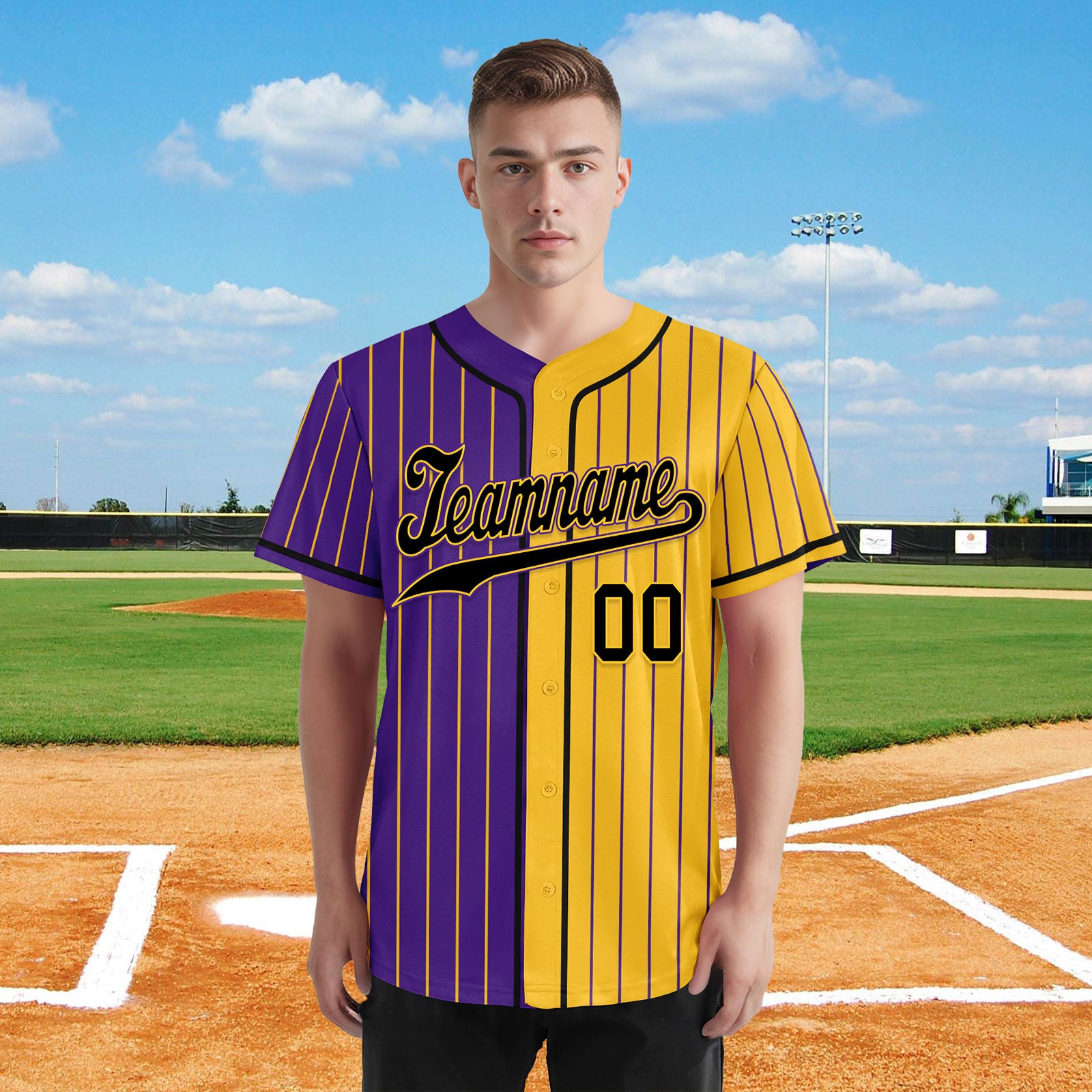 Custom Stripe Fashion Personalized Authentic Baseball Jersey BSBJ01-E06043-9