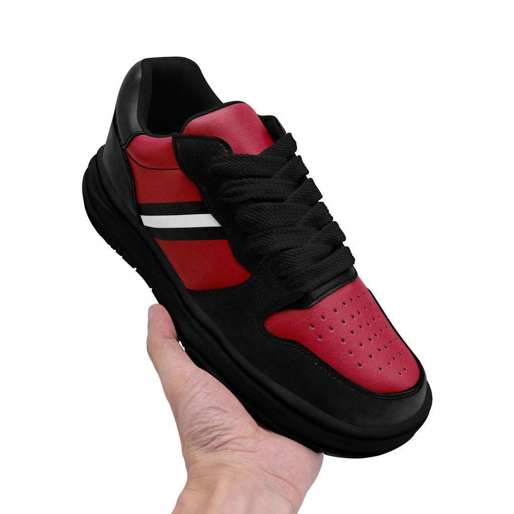 Custom Red Black Atlanta Shoes Personalized Sneaker FN032-D020389-3