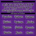 Custom Purple Black Stripe Fashion Personalized Authentic Baseball Jersey BSBJ01-D017255