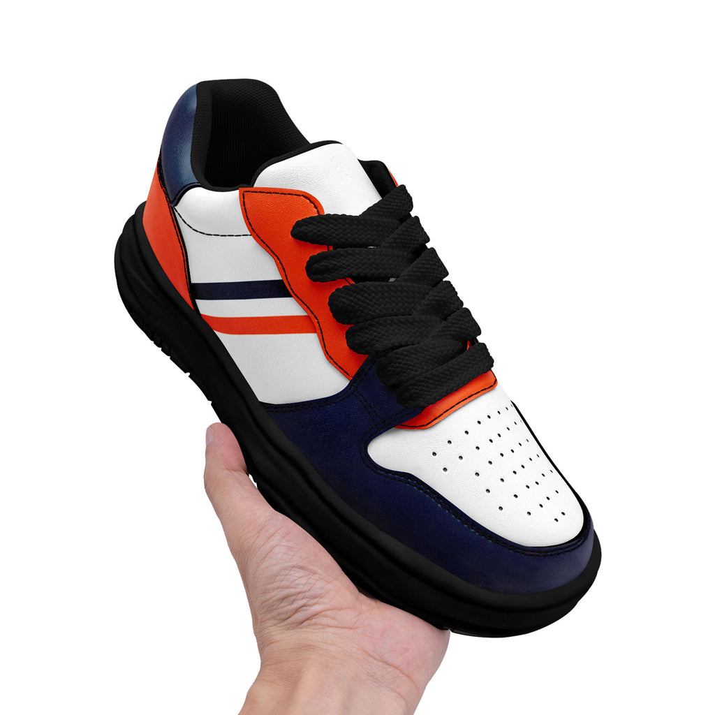 Custom Blue Orange Denver Shoes Personalized Sneaker FN032-D020389-10