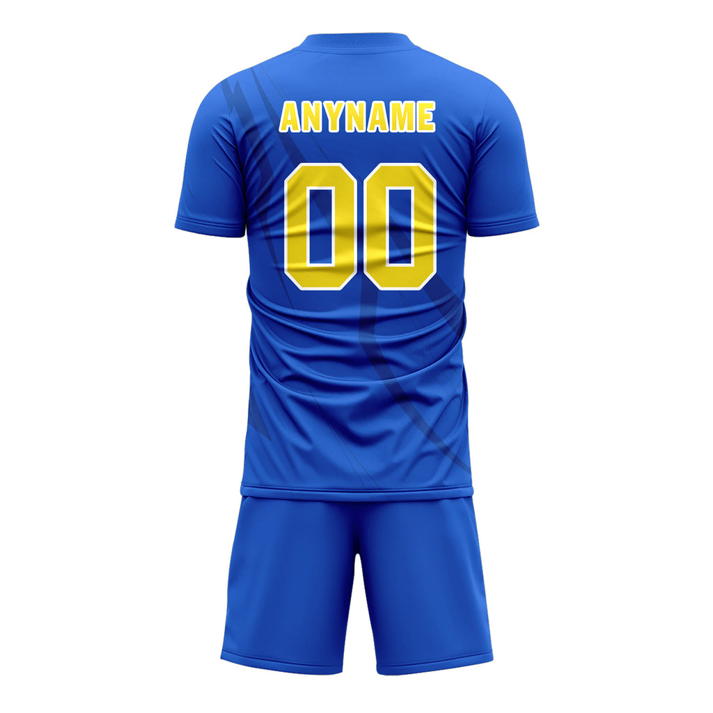 Custom Blue Soccer Sets Jersey Personalized SCJ101-D28048