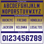 Custom Blue Yellow Maryland Personalized Authentic Football Jersey FBJ02-D023033-2