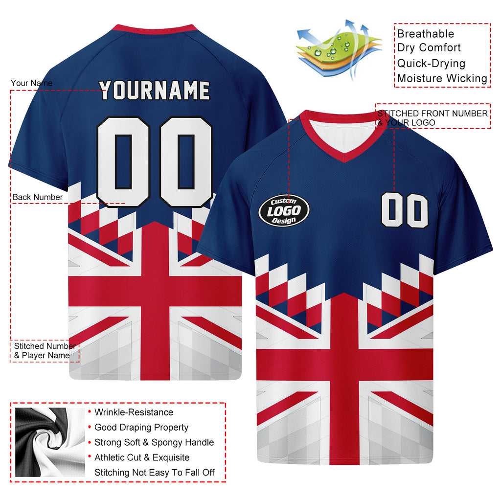 Custom England 2026 World Cup Football Shirt Customized Soccer Jersey for Fans Add Your Name & Number FZ190-F023109-10