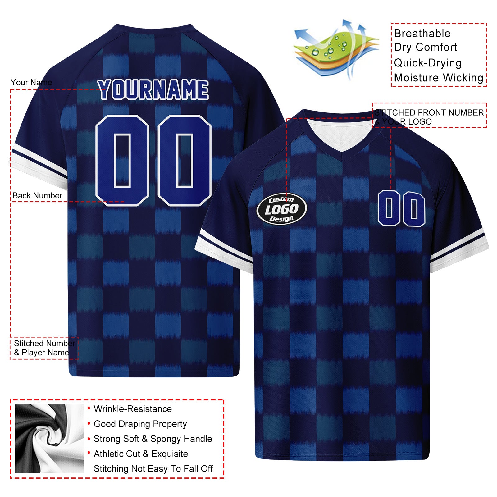 Custom Scotland 2026 World Cup Football Shirt Customized Soccer Jersey for Fans Add Your Name & Number FZ190-F020043-2