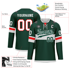 Custom Green Personalized Hockey Jersey HCKJ01-D0a70b9