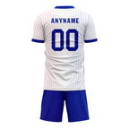 Custom France White Blue Soccer Sets Jersey Personalized SCJ101-D06141