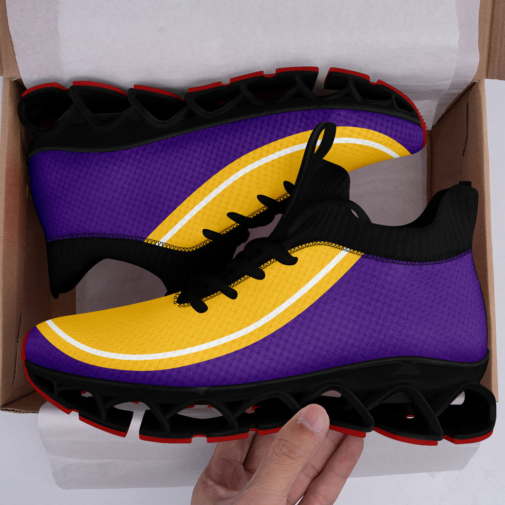 Custom Purple Yellow Maxsoul Shoes Personalized Sneaker FN030XD-D020388-26