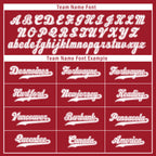 Custom Burgundy White Raglan Sleeves Personalized Authentic Baseball Jersey BSBJ01-D020200-18
