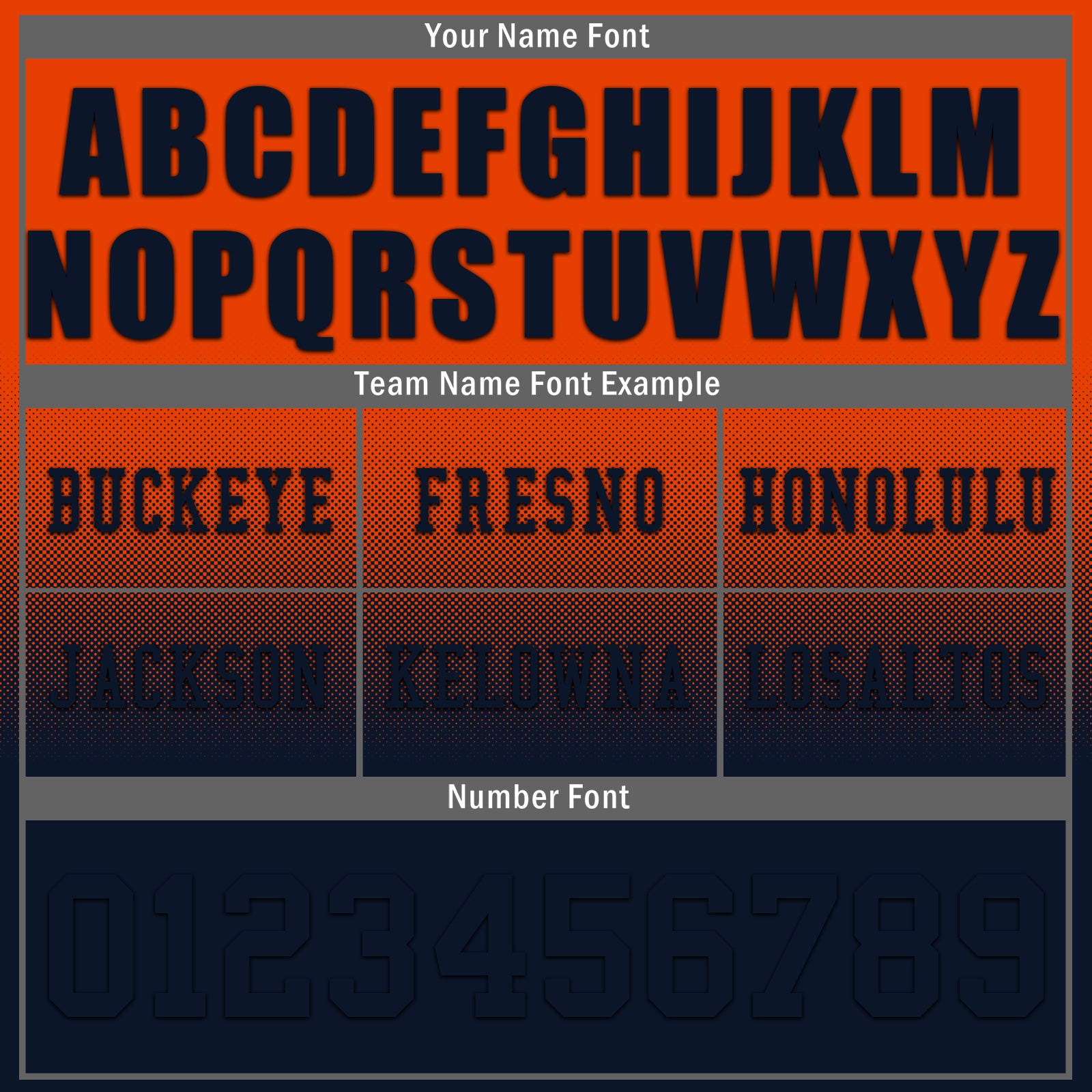 Custom Orange Blue Chicago Football Jersey and Hat Combo Offer Personalized Combo ZH-D020326-7