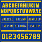 Custom Blue Los Angeles Personalized Authentic Football Jersey FBJ02-D020263-15