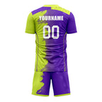 Custom Purple Green Soccer Sets Jersey Personalized SCJ101-D020210-4