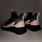 Custom Gray Pink Maxsoul Shoes Personalized Sneaker FN030A-E020011-15