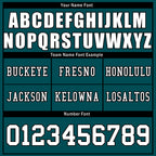 Custom Green Black Philadelphia Personalized Authentic Football Jersey FBJ02-D020256-12