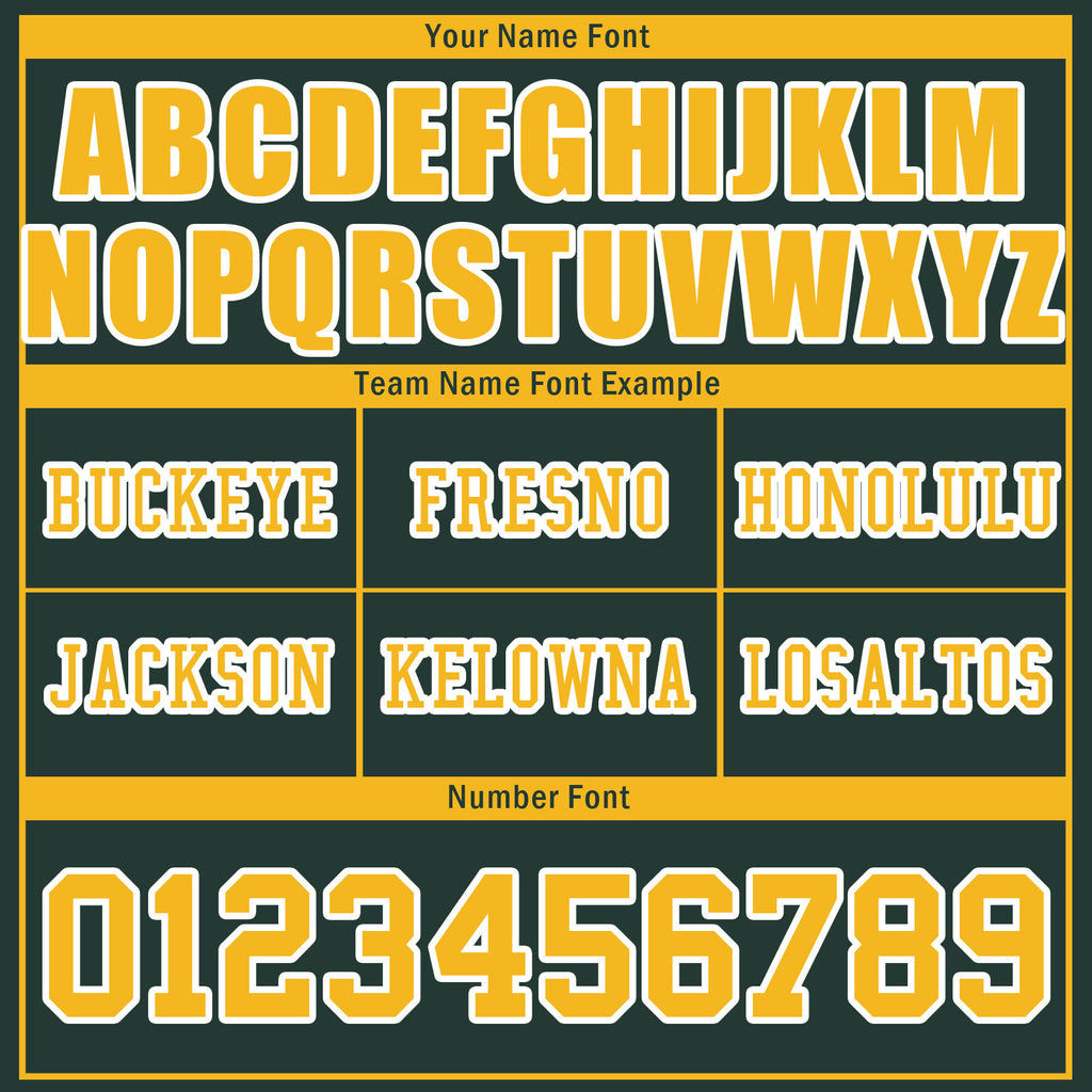 Custom Green Green Bay Personalized Authentic Football Jersey FBJ02-D025033-13