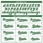 Custom White Green Raglan Sleeves Personalized Authentic Baseball Jersey BSBJ01-D020200-9