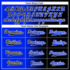 Custom Blue Black Gradient Fashion Personalized Authentic Baseball Jersey BSBJ01-D0a709e