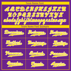 Custom Purple Yellow Raglan Sleeves Personalized Authentic Baseball Jersey BSBJ01-D017172