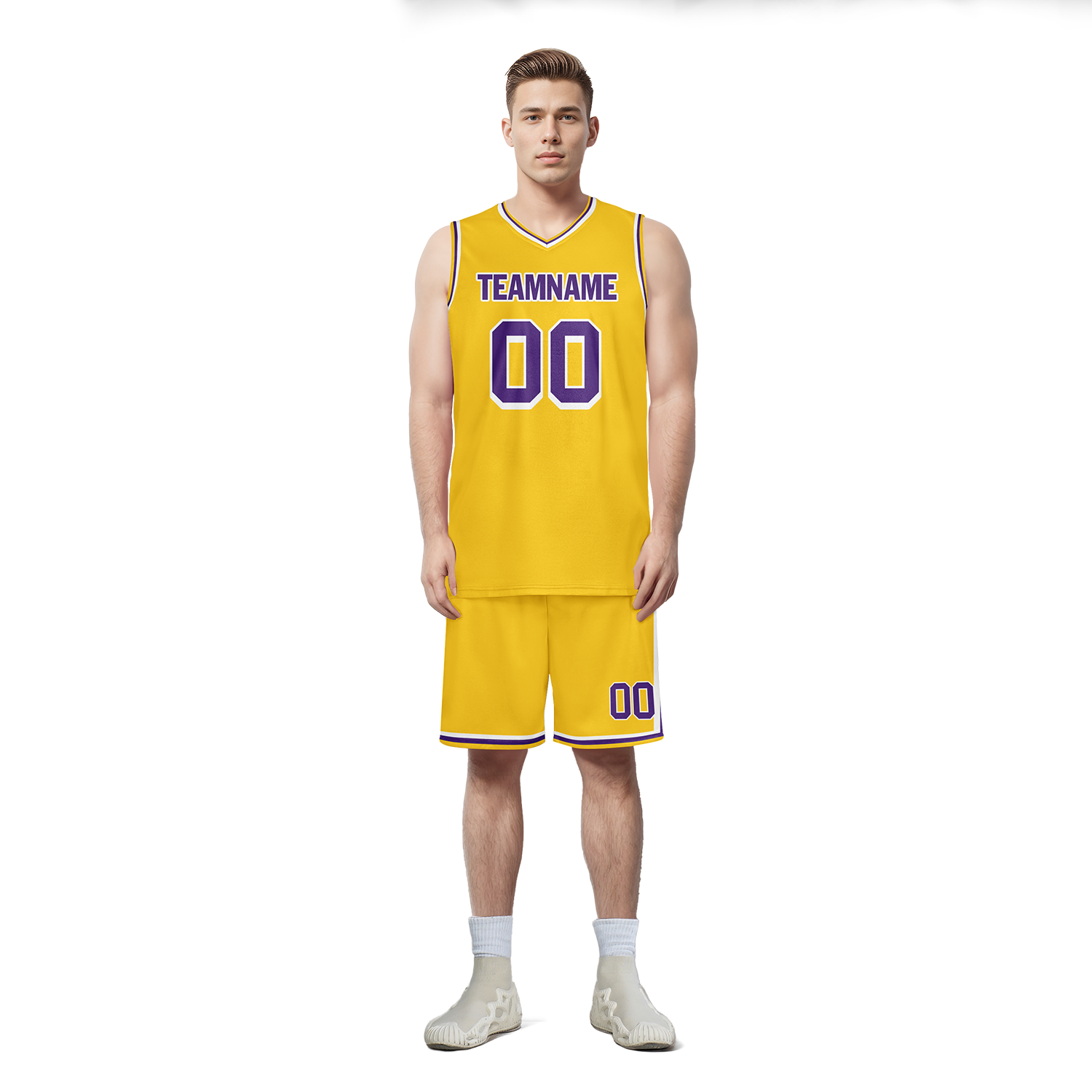 Custom Yellow Classic Style Sports Uniform Basketball Jersey BBJ01-bd0a70cd