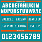 Custom Green Orange Miami Football Jersey and Firesoul Sports Shoes Combo Offer Personalized Combo ZH-D020273-24