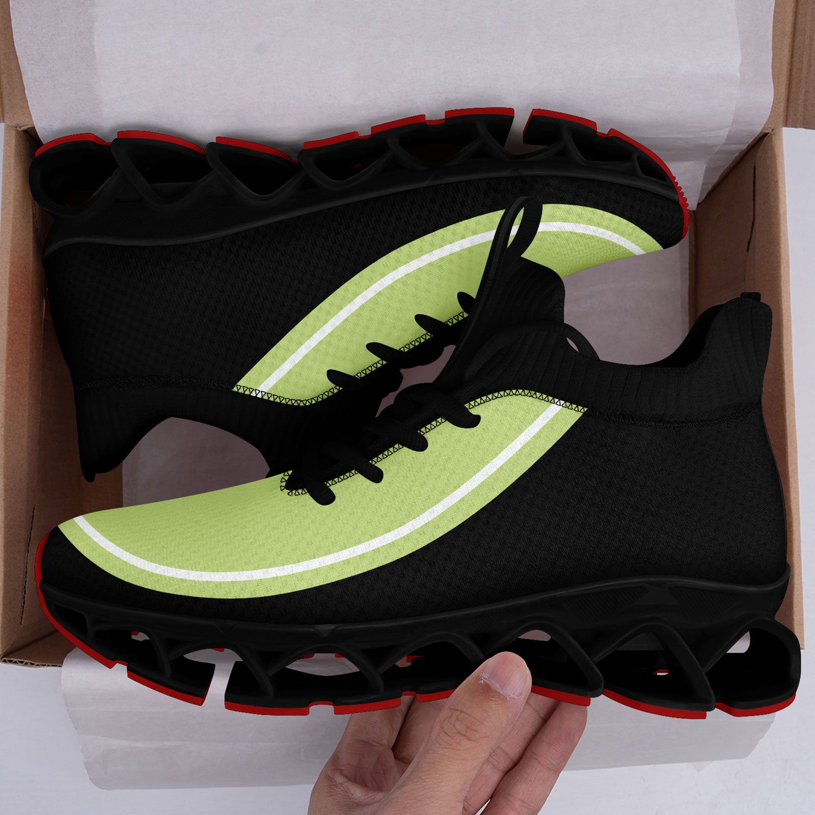 Custom Black Green Maxsoul Shoes Personalized Sneaker FN030XD-D020388-19