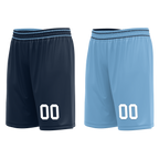 Custom Blue Classic Style Reversible Basketball Uniform Personalized COOLMAX BBJR-D017032