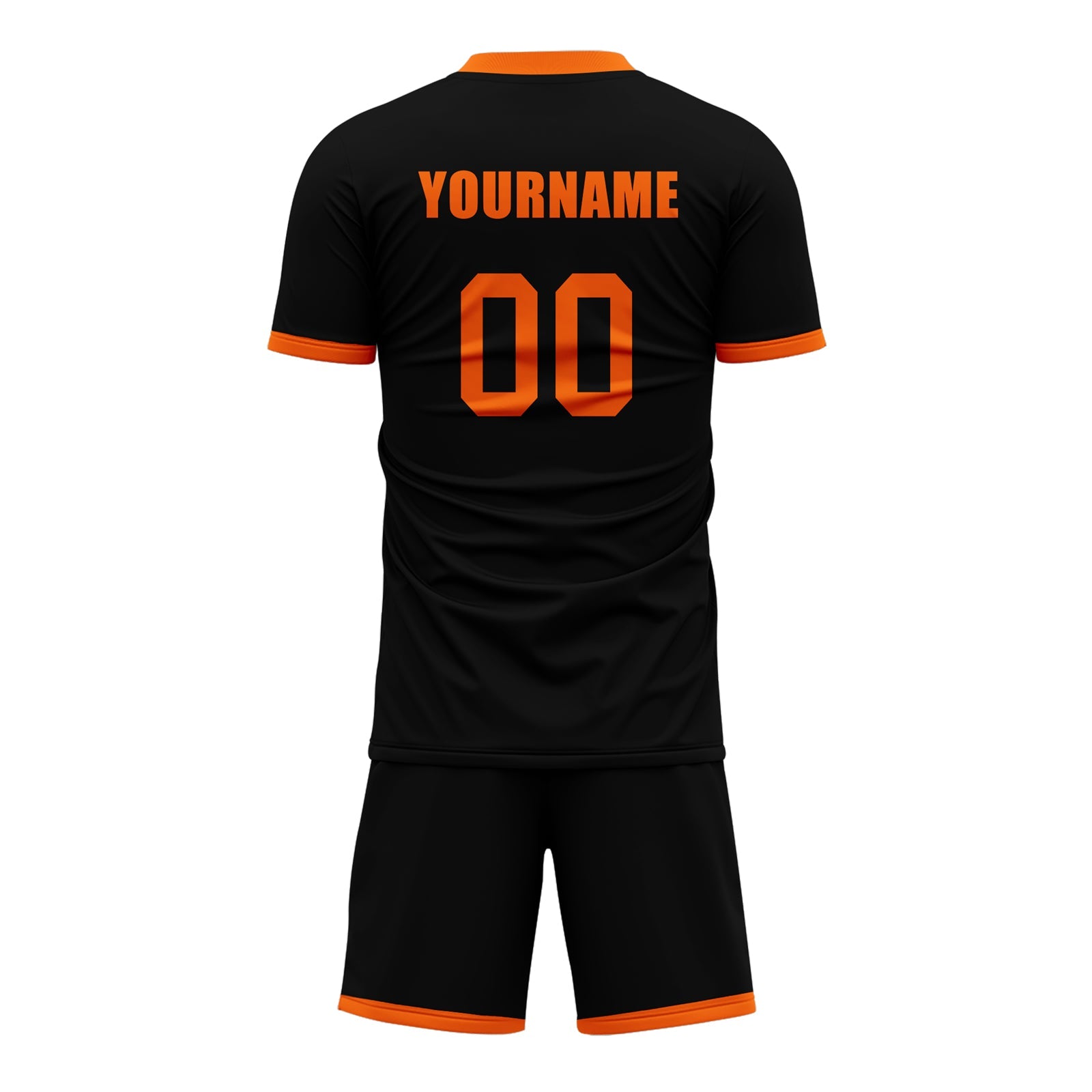 Custom Black Yellow Soccer Sets Jersey Personalized SCJ101-D020131-3