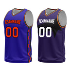 Custom Purple Green Orange Phoenix City Edition Personalized Reversible Basketball Set Sports Basketball Jersey BBJ01R-D0610-24