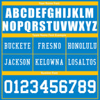 Custom Blue Los Angeles Personalized Authentic Football Jersey FBJ02-D020263-22