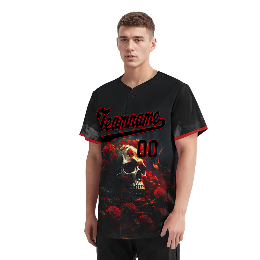 Custom Gothic Personalized Authentic Baseball Jersey BSBJ01-E06003