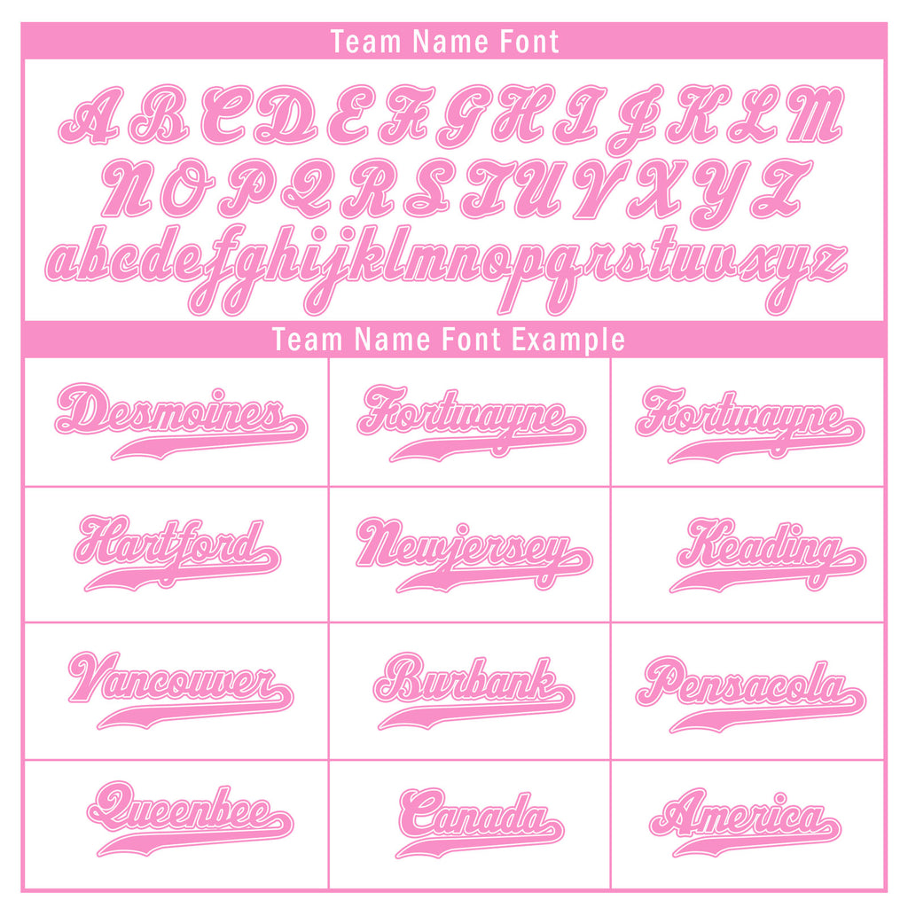 Custom White Pink Zebra Pattern Personalized Authentic Baseball Jersey BSBJ01-D020201-20