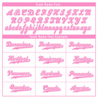 Custom White Pink Zebra Pattern Personalized Authentic Baseball Jersey BSBJ01-D020201-20