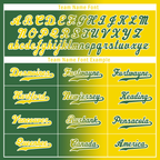 Custom Green Yellow Gradient Fashion Personalized Authentic Baseball Jersey BSBJ01-D0a707d