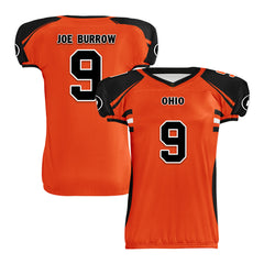 Custom Black Orange Ohio High-Performance American Football Jersey FBJ06-D023001-6