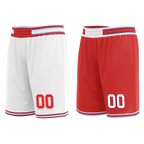 Custom White Red Classic Style Reversible Basketball Uniform Personalized Ordinary BBJR-D017041