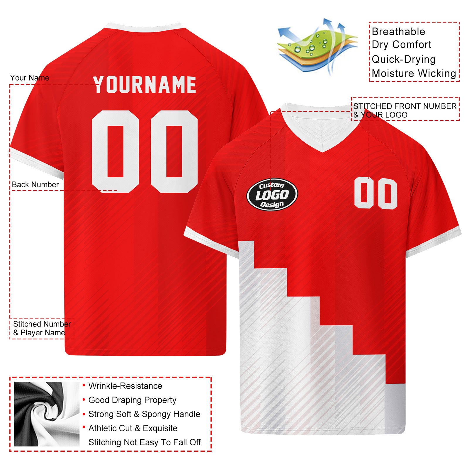 Custom Canada 2026 World Cup Football Shirt Customized Soccer Jersey for Fans Add Your Name & Number FZ190-F009149-3