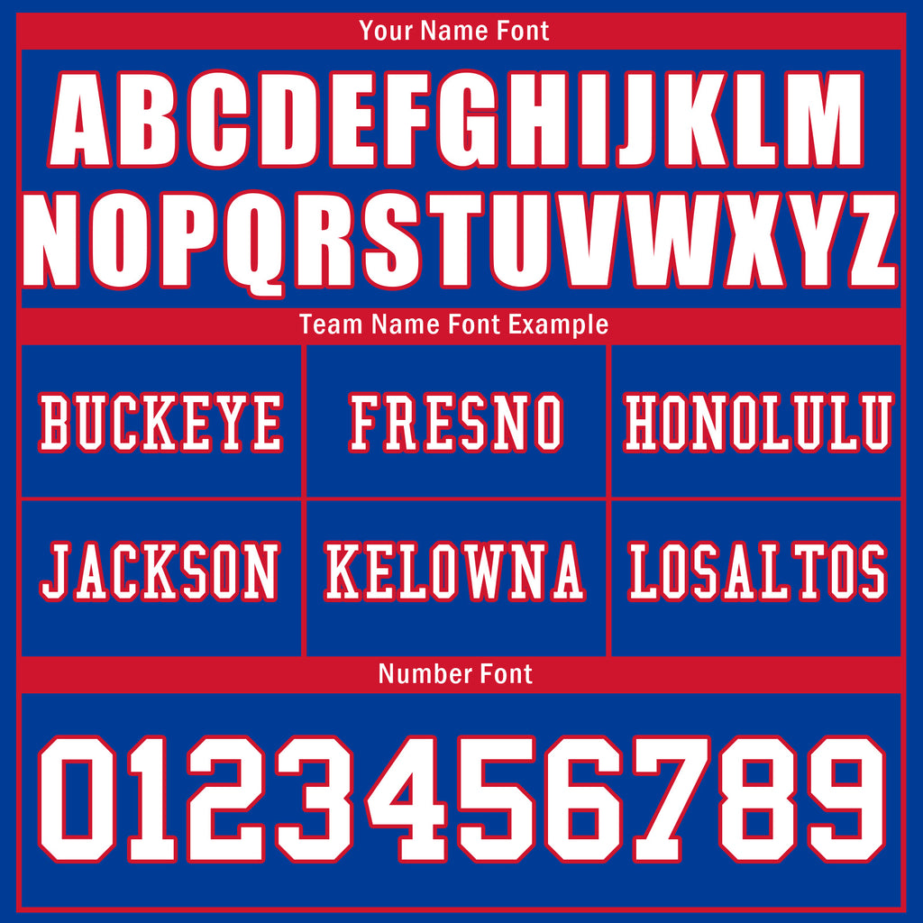Custom Royal Red Buffalo Personalized Authentic Football Jersey FBJ02-D020256-31