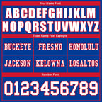Custom Royal Red Buffalo Personalized Authentic Football Jersey FBJ02-D020256-31