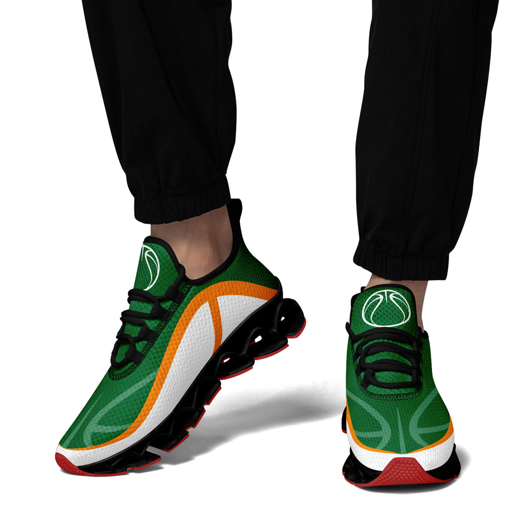 Custom Green Orange Maxsoul Shoes Personalized Sneaker FN003XD-D020391-18