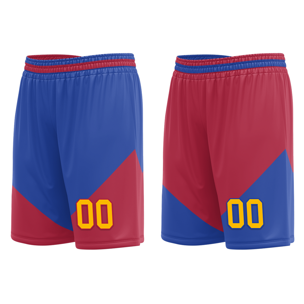 Custom Blue Red Classic Style Reversible Basketball Uniform Personalized Ordinary BBJR-D017029