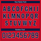Custom Red Blue Jersey MaxSoul Shoes and Hat Combo Offer Personalized ZH-D0b008e-a