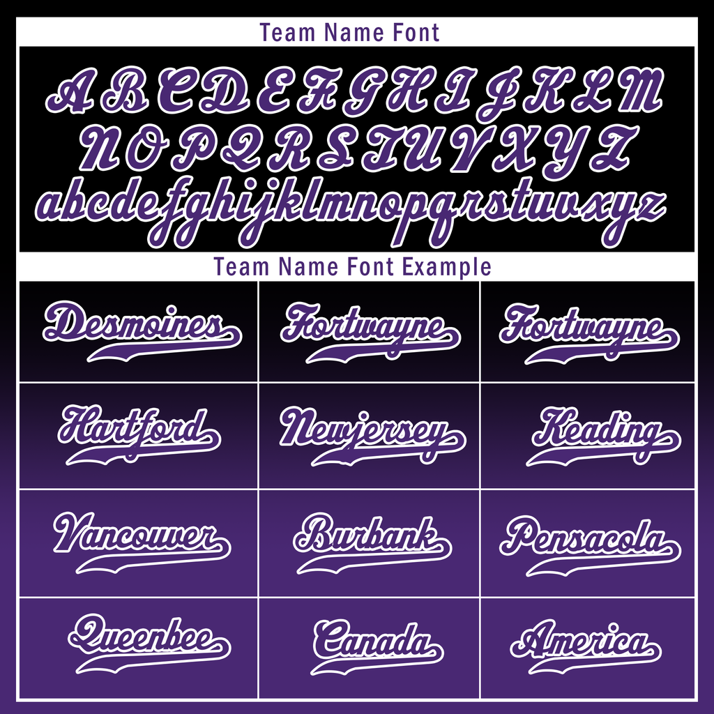 Custom Black Purple Fade Fashion Personalized Authentic Baseball Jersey BSBJ01-D0a70d0