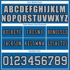 Custom Blue Detroit Personalized Authentic Football Jersey FBJ02-D025033-9