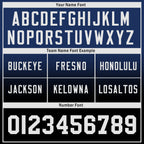 Custom Blue White Indiana Personalized Authentic Football Jersey FBJ02-D023033-14