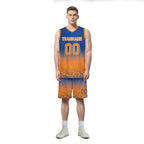 Custom Blue Orange Fade Fashion Sports Uniform Basketball Jersey BBJ01-D020102-3